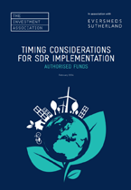 IA-Eversheds Sutherland SDR Guidance - Timing Consideration for SDR Implementation 