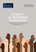 Front cover image of Ethnicity in Investment Management report