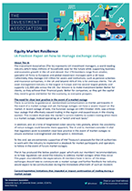 IA Position Paper on how to manage exchange outages